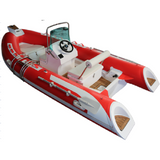 light grey 4.3m 6 persons heavy duty family PVC  rib boat hypalon RIB430A whole sale