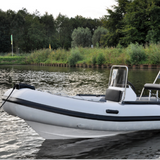 light grey 4.3m 6 persons heavy duty family PVC  rib boat hypalon RIB430A whole sale