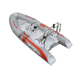 light grey 4.3m 6 persons heavy duty family PVC  rib boat hypalon RIB430A whole sale