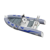light grey 4.8m 8 persons Puncture resistant inflatable boat  PVC  rib boat hypalon RIB480