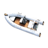 light grey 4.8m 8 persons Puncture resistant inflatable boat  PVC  rib boat hypalon RIB480