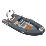 light grey 4.8m 8 persons Puncture resistant inflatable boat  PVC  rib boat hypalon RIB480