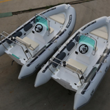 light grey 4.3m 6 persons heavy duty family PVC  rib boat hypalon RIB430A whole sale