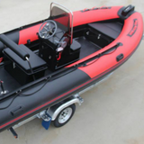 light grey 4.3m 6 persons heavy duty family PVC  rib boat hypalon RIB430A whole sale