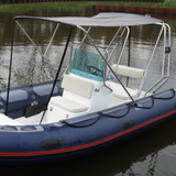 light grey 4.3m 6 persons heavy duty family PVC  rib boat hypalon RIB430A whole sale