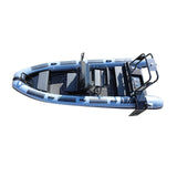 4.8m-6.0m orca hypalon  luxury welded aluminum v hull rib boat with center console  Canana  good sale