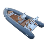 4.8m-6.0m orca hypalon  luxury welded aluminum v hull rib boat with center console  Canana  good sale