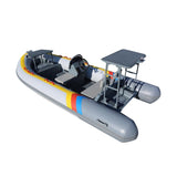 4.8m-6.0m orca hypalon  luxury welded aluminum v hull rib boat with center console  Canana  good sale