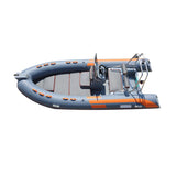 light grey 4.8m 8 persons Puncture resistant inflatable boat  PVC  rib boat hypalon RIB480
