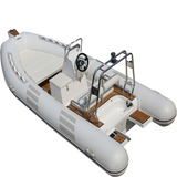 light grey 4.8m 8 persons Puncture resistant inflatable boat  PVC  rib boat hypalon RIB480
