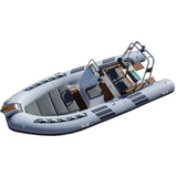 light grey 4.8m 8 persons Puncture resistant inflatable boat  PVC  rib boat hypalon RIB480