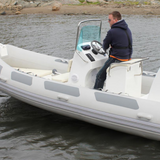 light grey 5.2M rib boat hypalon  heavy duty inflatable boat rib520