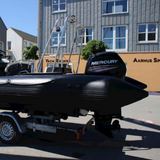 black light grey high-grade PVC 5.8M rib boat hypalon  heavy duty rib boat 580