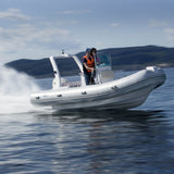 black light grey high-grade PVC 5.8M rib boat hypalon  heavy duty rib boat 580