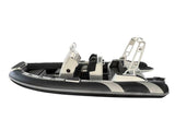 4.2-4.8m Orca Hypalon plate aluminium boat CE fishing tender with integrated rear seat best sale in USA