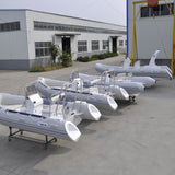 light grey 4.3m 6 persons heavy duty family PVC  rib boat hypalon RIB430A whole sale